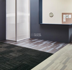 Forbo Allura Material 63454DR7-63454DR5 black marble (50x50 cm) фото 2 | FLOORDEALER